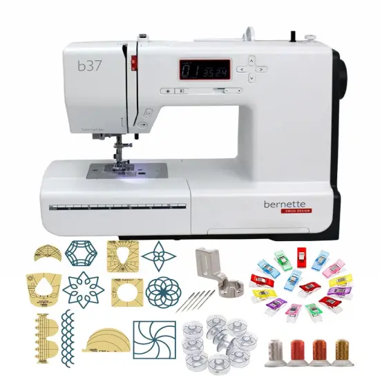 Bernette b37 Sewing Machine With Quilters Bonus Package {1}
