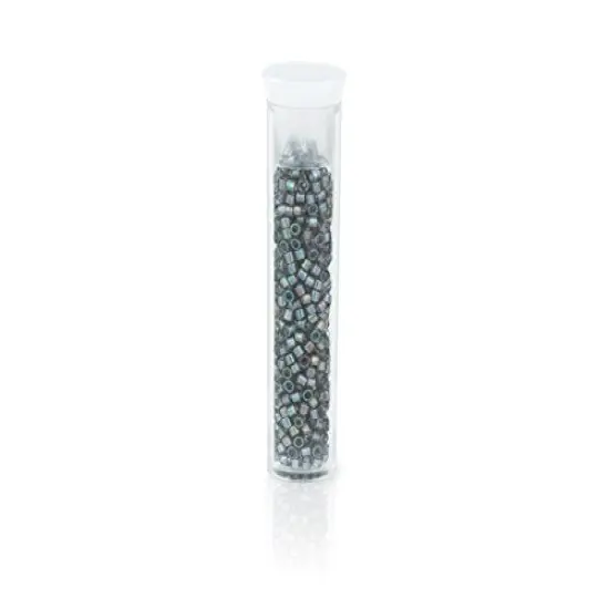 Miyuki Delica Seed Bead 11/0 Transparent Grey AB {2}