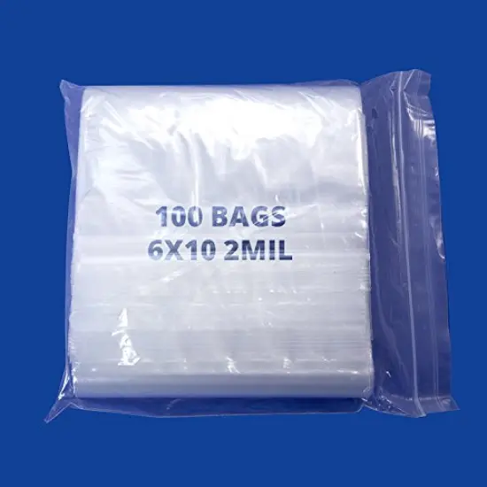 Clear Reclosable Zipper Bags 6x10 (Package of 100) {2}