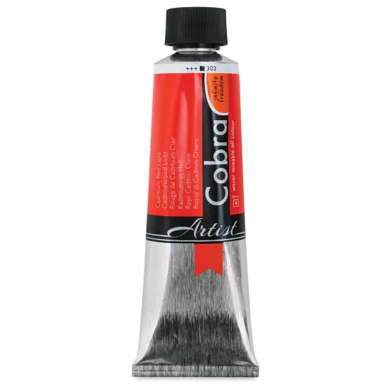 Cobra Artist Water Mixable Oil Paint - Cadmium Red Light, 150 ml tube {1}