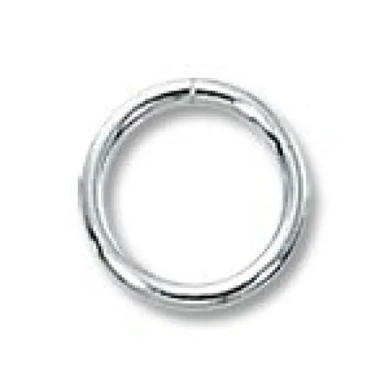 Jump Ring Round Open 8mm Sterling Silver (1-Pc) {1}