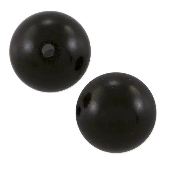 Preciosa Crystal Nacre Round Pearl 4mm Magic Black (Package of 40) {1}