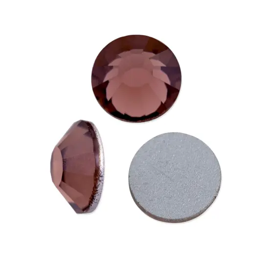 Preciosa Crystal VIVA12 Flat Back Rhinestone 6.5mm (SS30) Light Burgundy (Package of 20) {1}