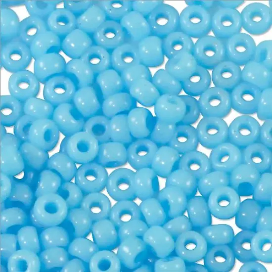 Miyuki Round Rocaille Seed Bead 11/0 Opaque Sky Blue {2}