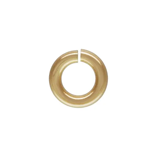 Open Jump Ring 3.5mm 14 Karat Solid Yellow Gold {1}