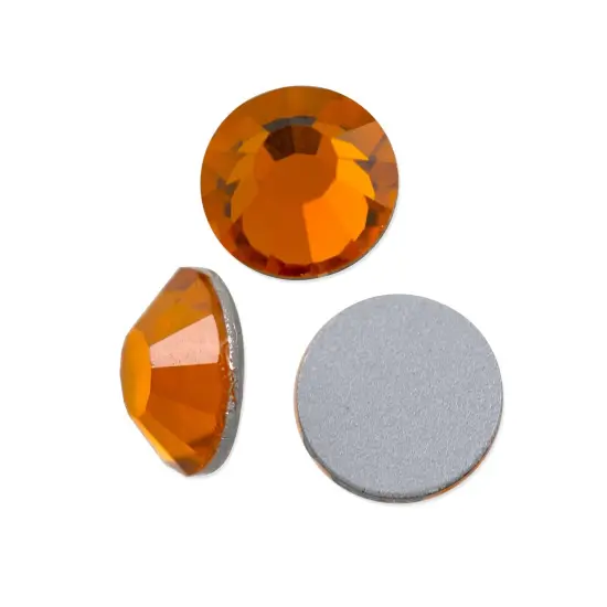 Preciosa Crystal VIVA12 Flat Back Rhinestone 4.7mm (SS20) Sun (Package of 50) {1}