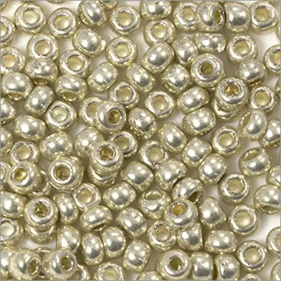Czech Seed Beads - 6/0 Silver (10 Grams) {2}