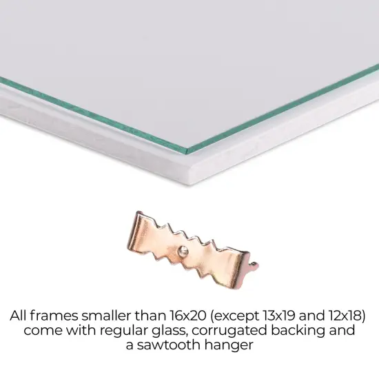 ArtToFrames 14x17 Inch Picture Frame, This 1.25 Inch Custom MDF Poster Frame is Available in Multiple Colors, Great for Your Art or Photos - Comes with Regular Glass andFoam Backing 3/16 inch (V-FRBW26-14x17) {5}