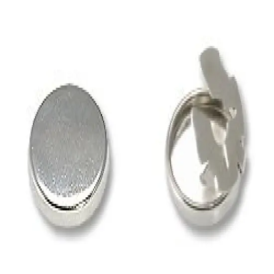 JewelrySupply Button Cover 18mm Silver Color (10-Pcs) {1}