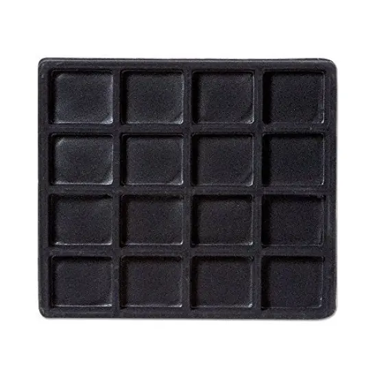 Flocked Insert Half Size 4x4 Black {1}