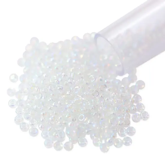 Miyuki Round Rocaille Seed Bead 11/0 Transparent Rainbow Crystal {1}
