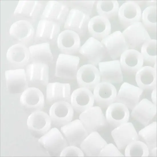 Miyuki Delica Seed Bead 8/0 Opaque White {3}