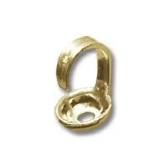 JewelrySupply Bead Tips Gold Plated (10-Pcs) {1}