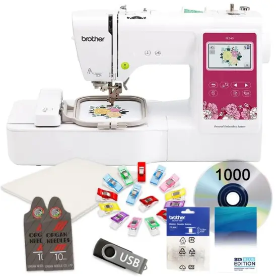 Brother PE545 Embroidery Machine 4x4 With SABESBLUE Software and $199 Bonus Bundle {1}