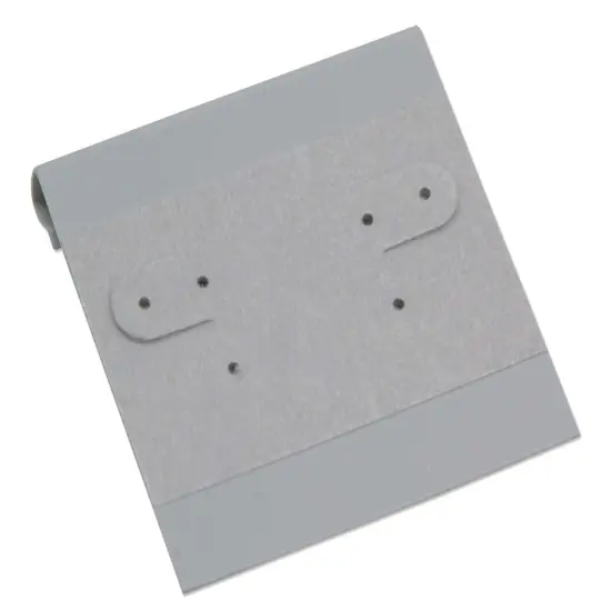 Hanging Earring Card - Grey Flock 2x2 (Package of 100) {1}