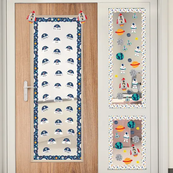 Big Dot of Happiness Outer Space Galaxy School Bulletin Board Set Classroom Decoration Kit {6}