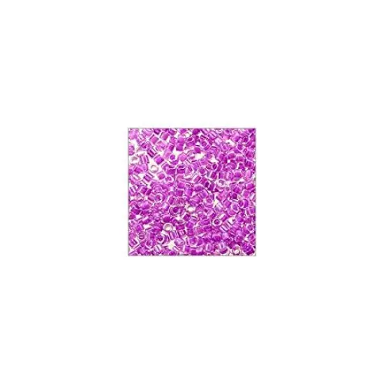 Miyuki Delica Seed Bead 11/0 Color Lined Dark Lilac {2}