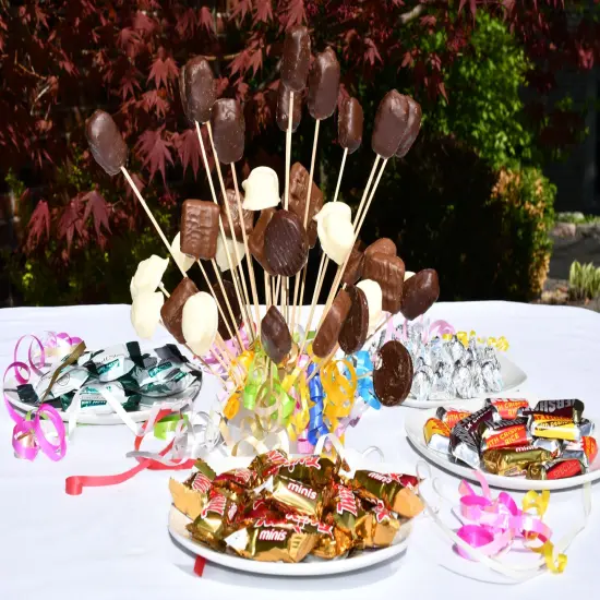 Skewer Food Server - The Dome Includes100 All Natural Bamboo Skewers to display bite-sized fruits, vegetables, meats, cheese, desserts, and other appetizers. {6}