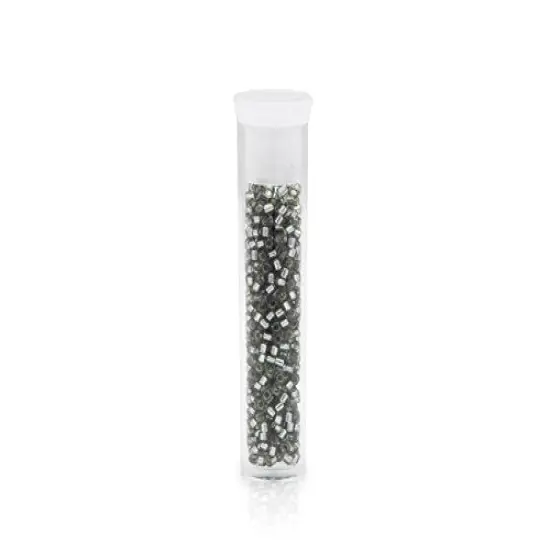 Miyuki Delica Seed Bead 11/0 Silver Lined Pewter {4}