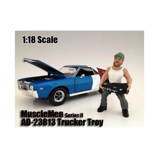 Musclemen "Trucker Troy" Figure For 1:18 Scale Models by American Diorama {1}
