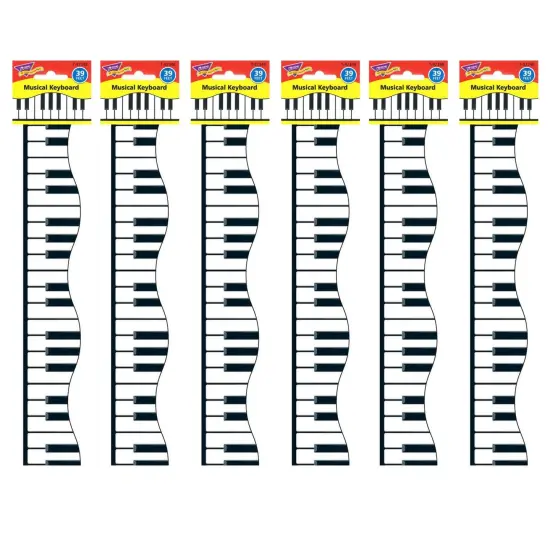 Musical Keyboard Terrific Trimmers&reg;, 39 Feet Per Pack, 6 Packs {1}