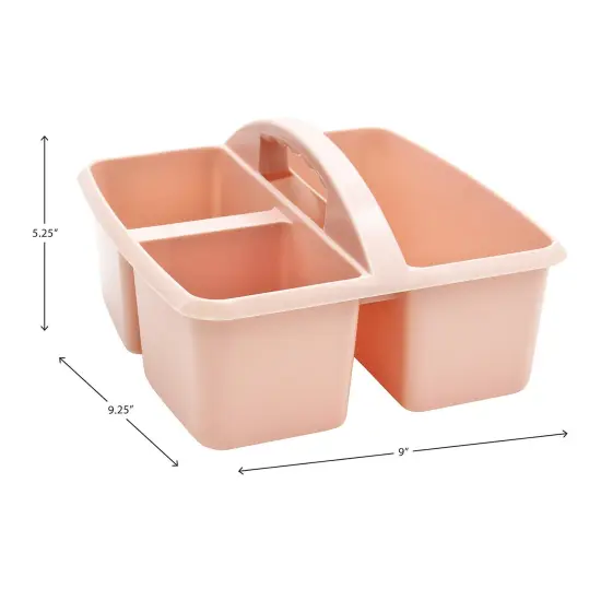 Blush Plastic Storage Caddy, Pack of 6 {6}