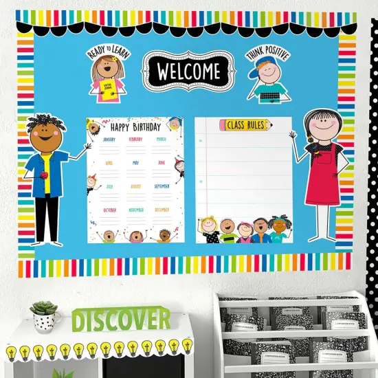 Stick Kids All Are Welcome Bulletin Board Set {4}
