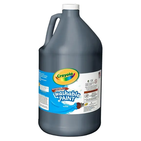 Washable Paint, Black, Gallon {1}