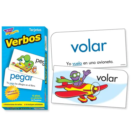 Verbos (Spanish Action Words) Skill Drill Flash Cards, 3 Packs {4}