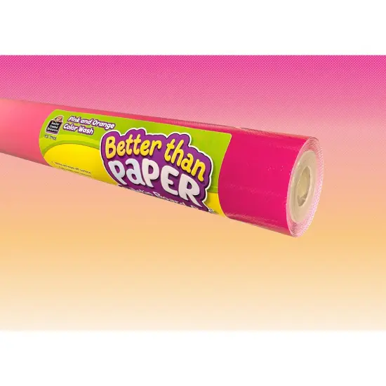 Pink and Orange Color Wash Better Than Paper Bulletin Board Roll 4-Pack {2}