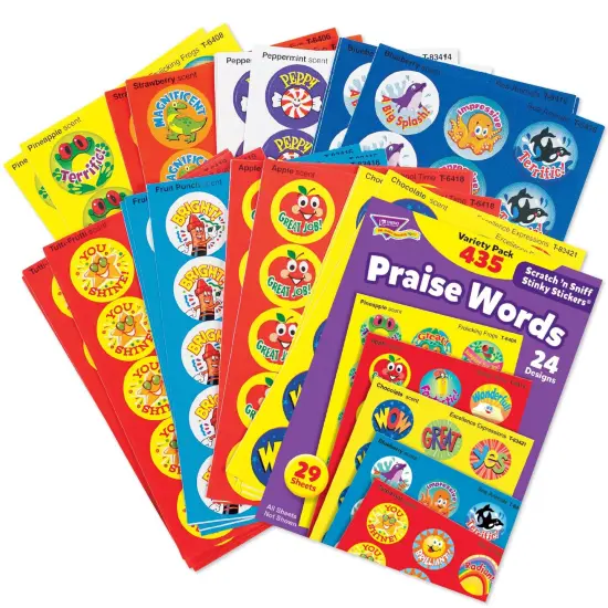 Praise Words Stinky Stickers&reg; Variety Pack, 435 Per Pack, 2 Packs {2}