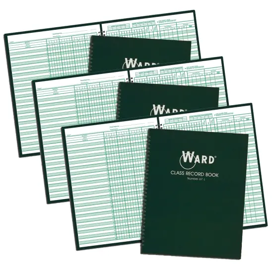 Class Record Book, 38 Name, 6-7 Week Periods, Pack of 3 {1}
