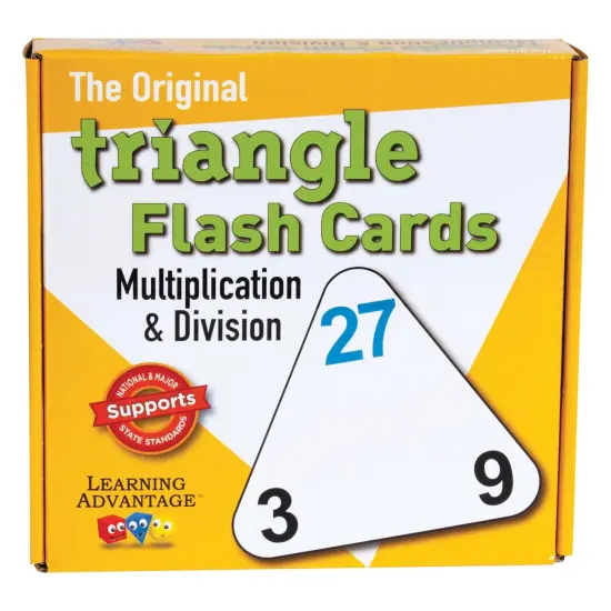 The Original Triangle Flash Cards - Multiplication & Division - 20 Per Set - 3 Sets {3}