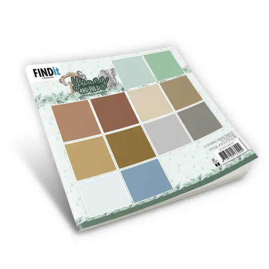 Find It Trading Yvonne Creations Paper Pack 8"X8" 12/Pkg-Solid Colors, Young And Wild {1}
