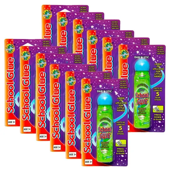 School Glue, Clear, 1.7 oz, Pack of 12 {1}