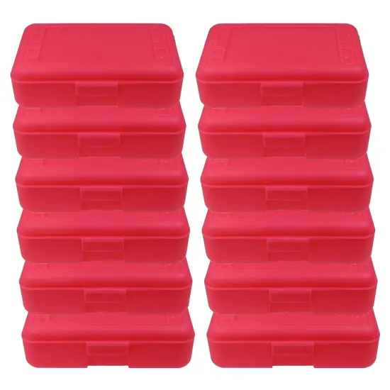 Pencil Box, Hot Pink, Pack of 12 {1}