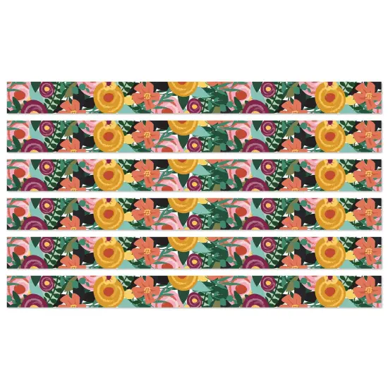 Grow Together Floral Garden Straight Borders, 36 Feet Per Pack, 6 Packs {1}