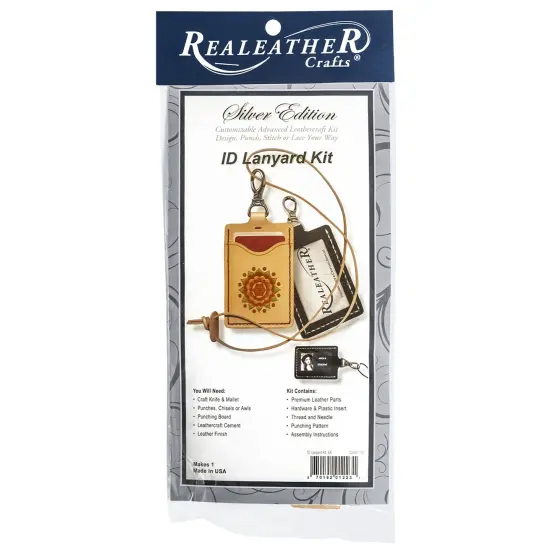 Realeather(R) Crafts Silver Edition ID Lanyard Kit {1}