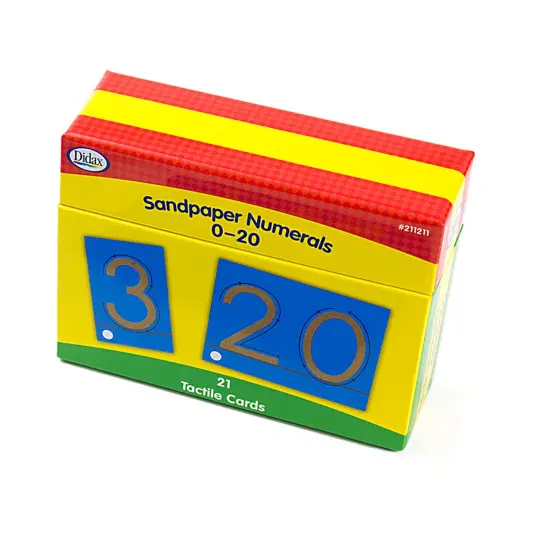 Tactile Sandpaper Numerals 0-20 {2}