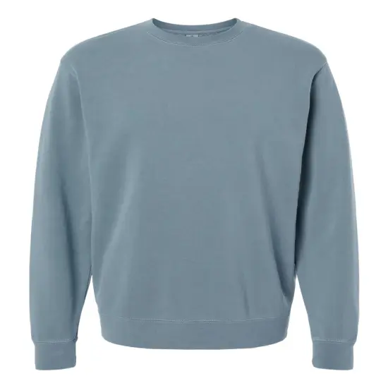 Independent Trading Co&reg; Midweight Pigment Dyed Crewneck Sweatshirt Pigment slate blue {1}