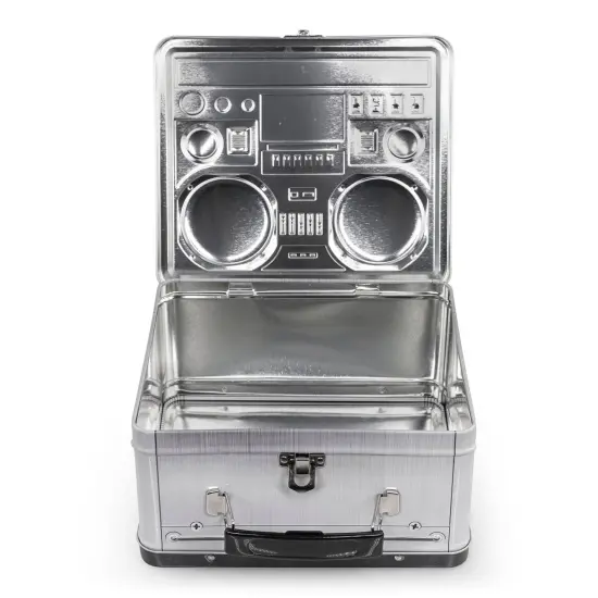 80's Boombox Radio Lunchbox Tin Tote {3}