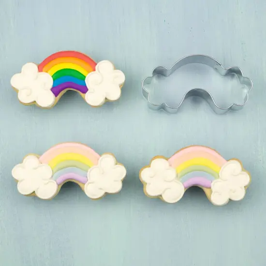 Ann Clark Rainbow Cookie Cutter with clouds {2}