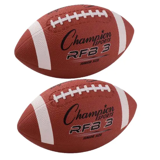 Rubber Football, Junior Size, Pack of 2 {1}
