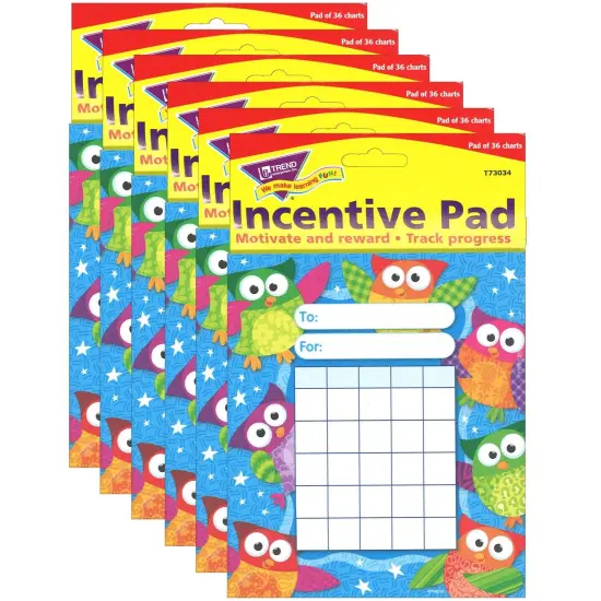 Owl-Stars! Incentive Pad, Pack of 6 {1}
