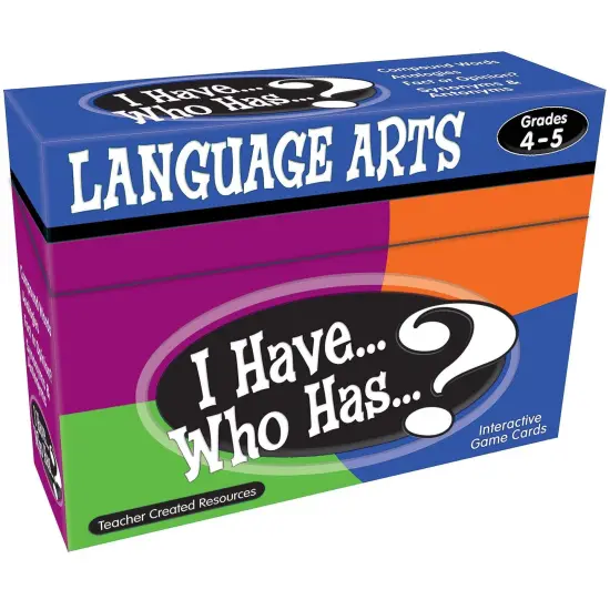 I Have, Who Has Language Arts Game, Grade 4-5 {1}