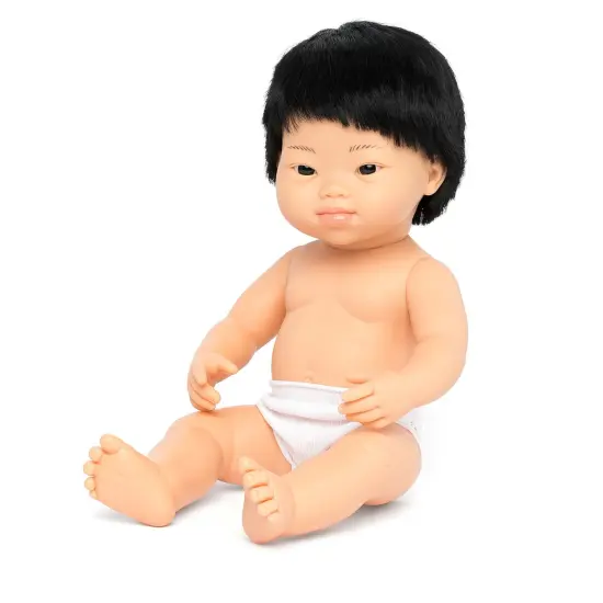 Anatomically Correct 15" Baby Doll, Down Syndrome Asian Boy {2}