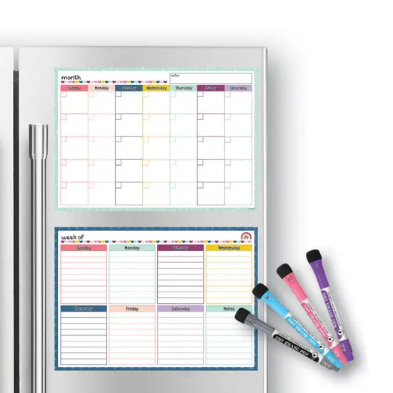 Oh Happy Day Dry-Erase Magnetic Calendar Set {3}