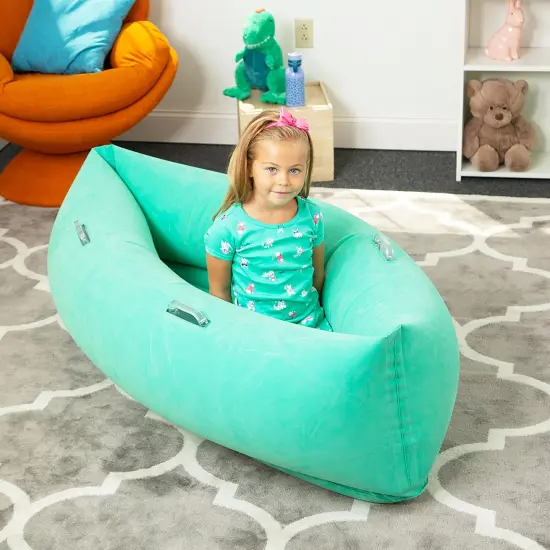 Comfy Hugging Peapod Sensory Pod, 48", Ages 3-6 Up to 4 Feet Tall, Green {3}
