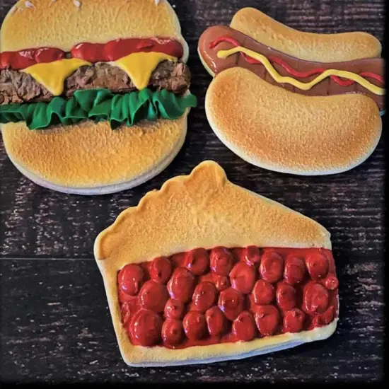 Ann Clark Pumpkin Pie Slice Cookie Cutter 4.5" Cake layers {4}