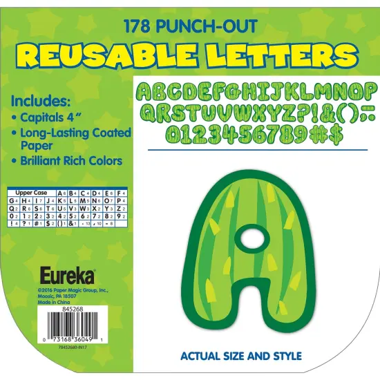 A Sharp Bunch Cactus Letters Deco 4" Letters, 178 Per Pack, 3 Packs {2}